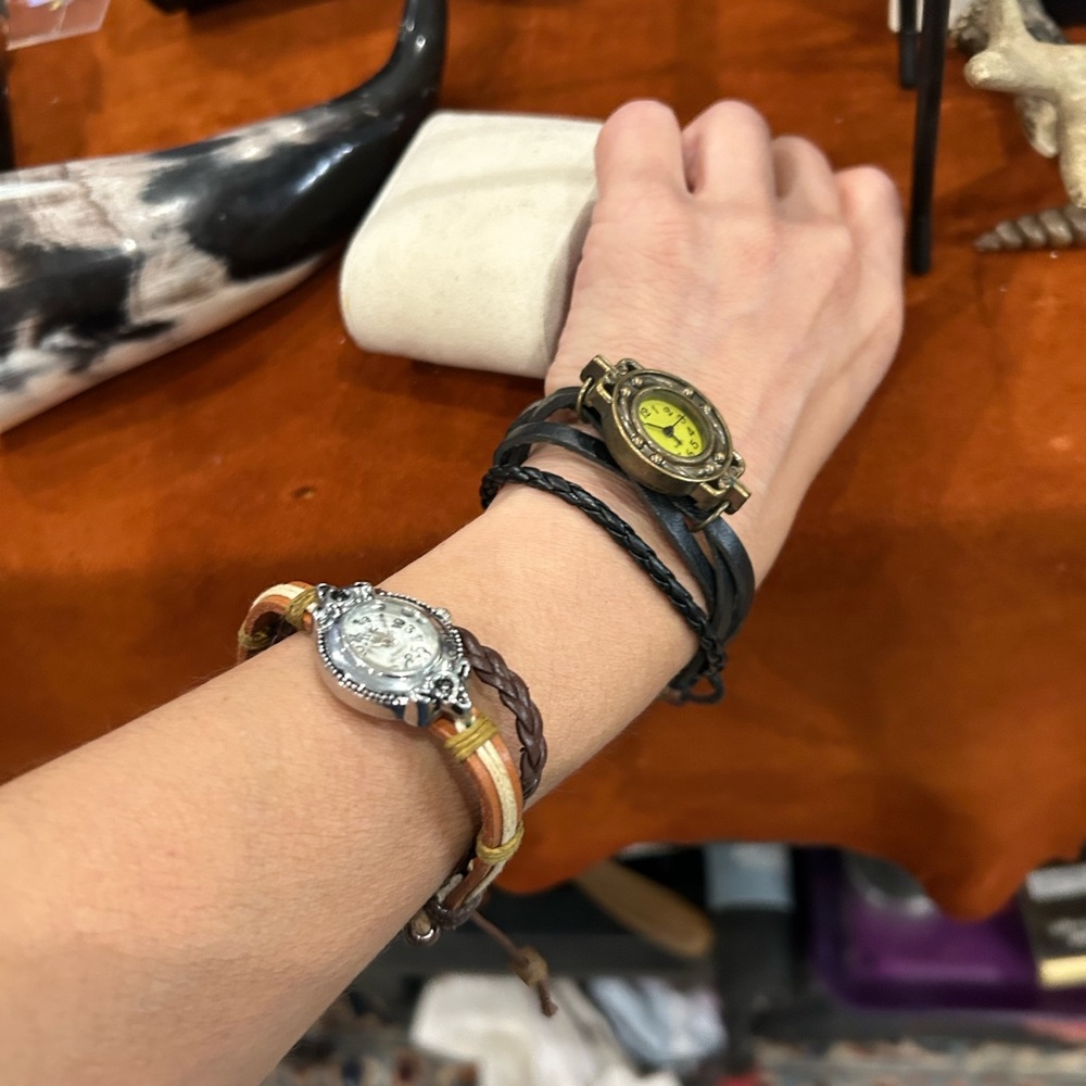 Brown Western Medley Watch or black similar style watch